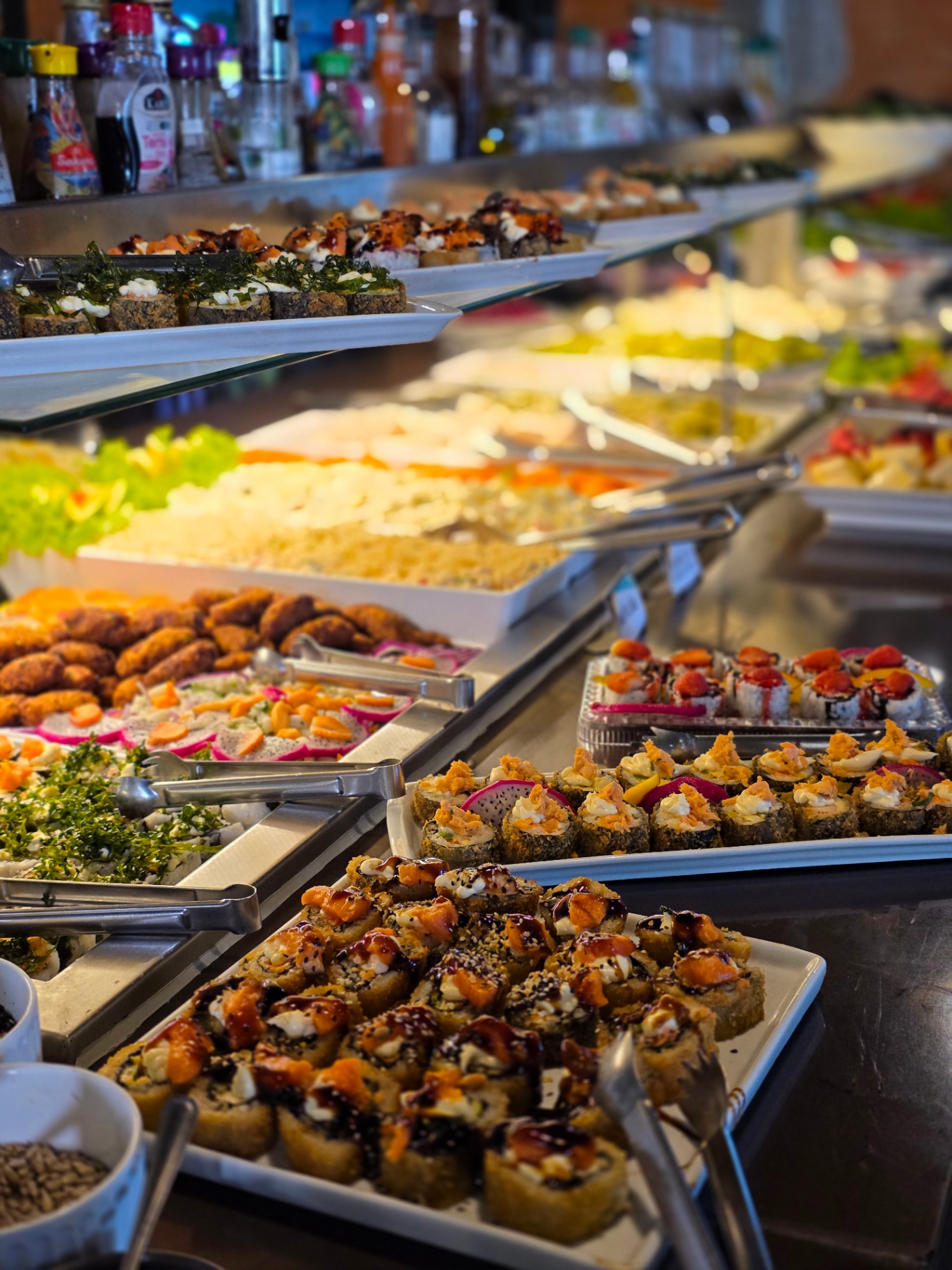 Buffet completo do restaurante